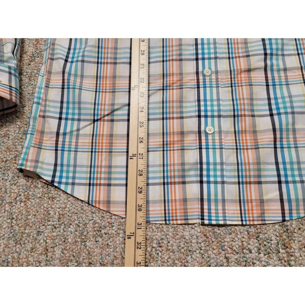Orvis Shirt Men Medium Multi Plaid Long Sleeve Button Down Outdoors Fishing Camp - Picture 11 of 16